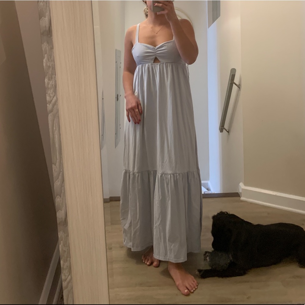 Zara baby blue full length dress